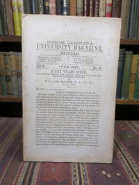 North Carolina University Magazine.  Vol. 9, No. 10.  June, 1860:  Fifty Years Since:  An Address, Delivered Before the Alumni of the University of North Carolina by Hooper, William - 1860