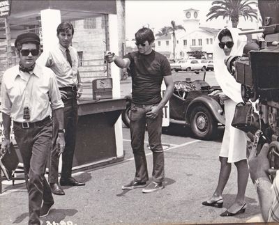 Model Shop (Original photograph of Jacques Demy and Gary Lockwood on the set of the 1969 film)