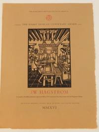 The Harry Duncan Centenary Award: JW Hagstrom