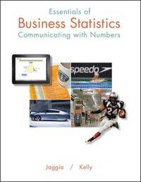 cover of Essentials of Business Statistics : Communicating with Numbers