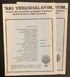 Aki Yerushalaim: revista de la emision en djudeo-espanyol de Kol Israel - La Boz de Israel (two issues)