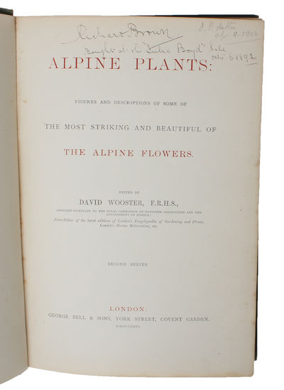 Alpine Plants: Figures and Descriptions of some of the most striking and beautiful of the Alpine Flowers. (First-) Second Series. 2 vols. (photo 2)