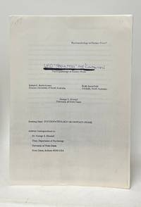UFO "Abductees" and "Contactees:" Psychopathology or Fantasy-Prone