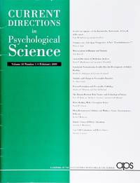 Current Directions In Psychological Science (Volume 18, Number 1, February 2009)