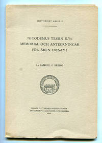 Memorial och anteckningar för åren 1702-1713.…