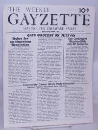 image of Weekly Gayzette: serving the Delaware Valley vol. 3, #28, July 9-16, 1976; Gays Protest on July 4