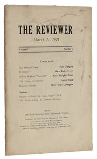 image of THE REVIEWER: March 15, 1921 (Volume 1, Number 3)