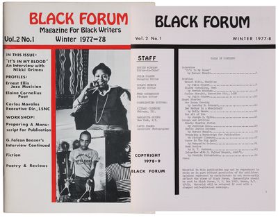 Mungin, Horace (editor-in-chief). Black Forum [Vol. 2, No. 1 (Winter 1977-8)]