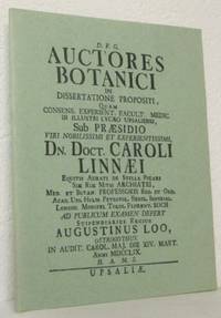 Auctores botanici. In dissertatione propositi,…