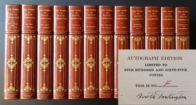 The Works of Booth Tarkington (The Autograph Edition--Complete in 12 Vols., Lettered, in Full Levant Morocco and Including a Tipped-In Manuscript Page)