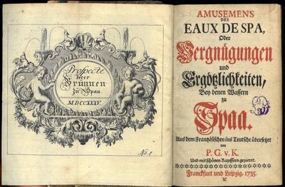 Amusemens des eaux de spa,  Oder Vergnügungen und…