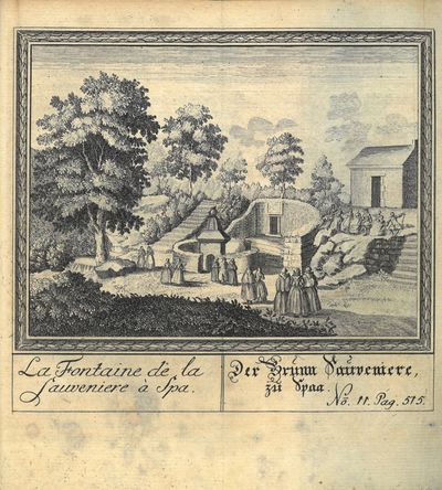 Amusemens des eaux de spa,  Oder Vergnügungen und Ergösslichkeiten, Bey denen Wassern zu Spaa. Aus dem Französischen ins Teutsche übersetzet von P. G. v. K. Und mit schönen Kupffern gezieret. (photo 3)