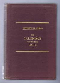 image of University of London, The Calendar for the Year 1934 - 1935