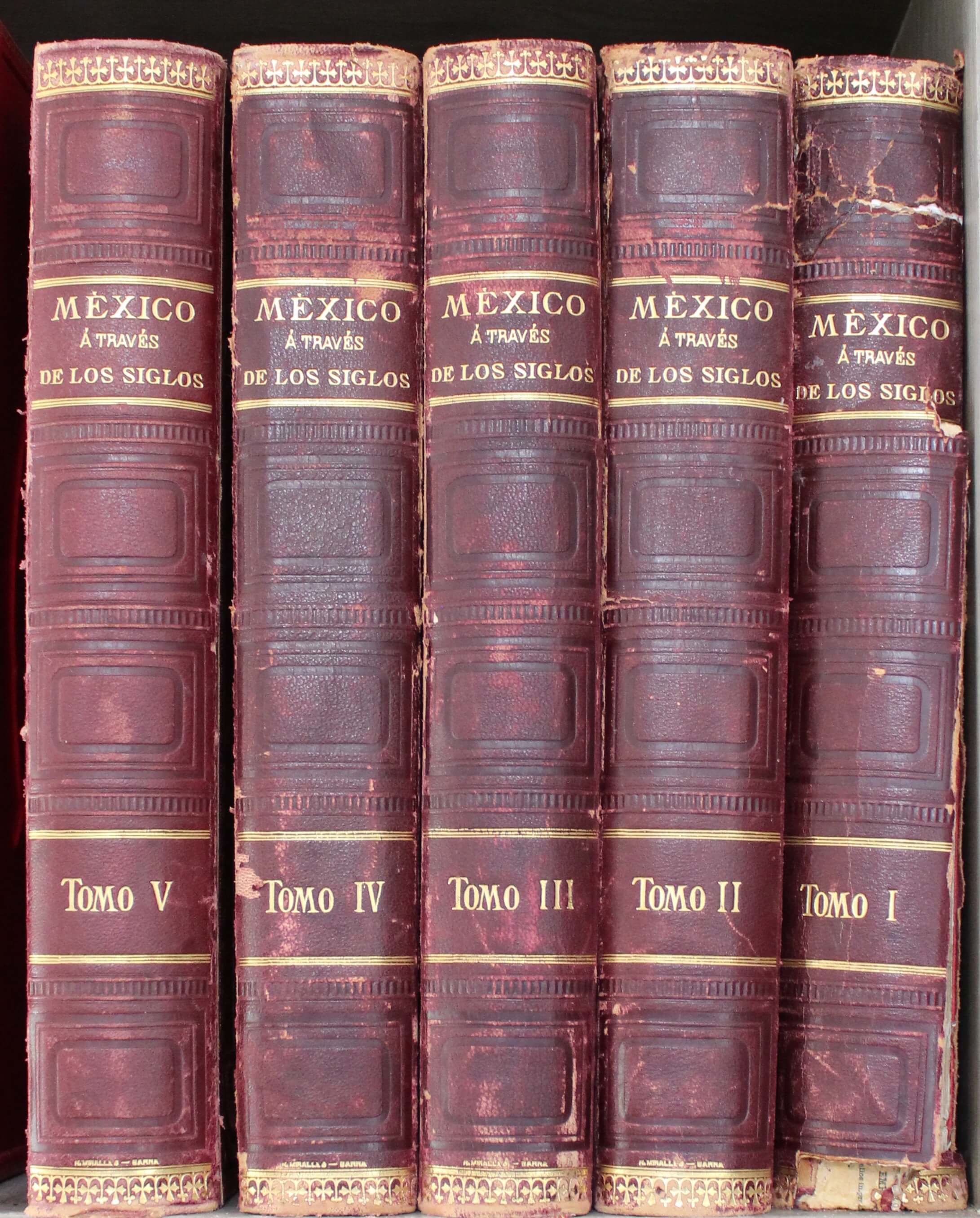 Mexico a Traves De Los Siglos by Vicente Riva Palacio First 18841889 from Grupo Editorial Mexico a Traves De Los Siglos by Vicente Riva Palacio First 18841889 from Grupo Editorial