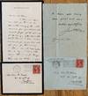 Pair of Autograph Letter Signed New York, April 15, 1901 and March 9, 1902, both to Ellen Ward