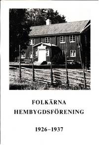 Folkärna hembygdsförening. 1926-1935. 1936. 1937.