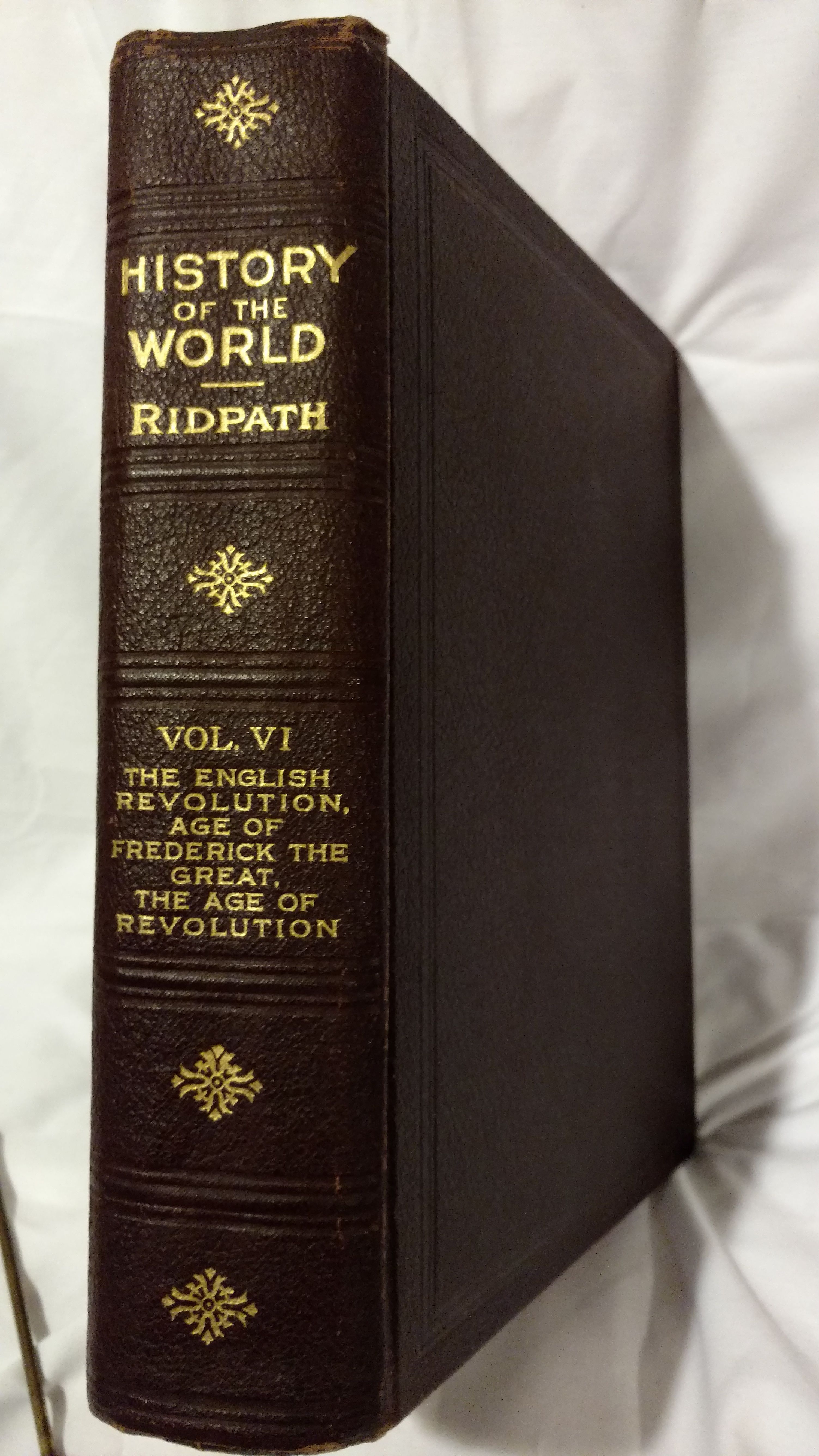 RIDPATH'S HISTORY OF THE WORLD, VOLUME VI by JOHN CLARK RIDPATH 1919