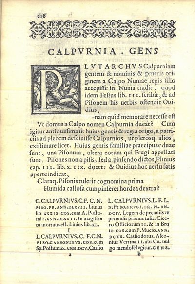 De. gentib. et familiis romanorum, Richardi Streinnii Baronis Schvvarzenavii. (photo 3)