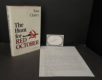 The Hunt for Red October TOGETHER WITH Typed Letter Signed to John Ball on Letterhead of Clancy&#039;s insurance company TOGETHER WITH A BOOKPLATE SIGNED BY CLANCY de Clancy, Tom; [Ball, John] - 1984 [Book]; 1985 [Clancy Letter