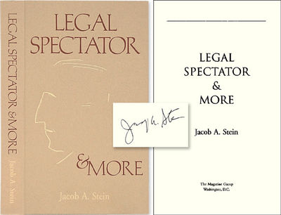 Legal Spectator and More. Signed by the Author
