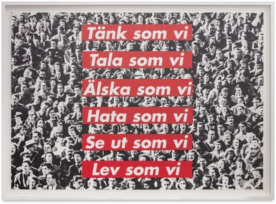 Tänk som vi / Tala som vi / Alka som vi... (Public Art Campaign)