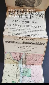 cover of The Hudson River Map from New York Bay to the Head of the Tide W Containing Names of Streams, Islands and Heights of Mountains According to the latest Coast Survey, Also the Names of Prominent Residences, Historic Land Marks, the Reaches of the Hudson and Old Indian Names.