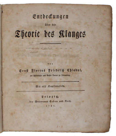 Entdeckungen über die Theorie des Klanges. -…