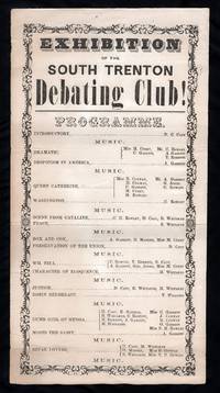 Exhibition of the South Trenton Debating Club Program