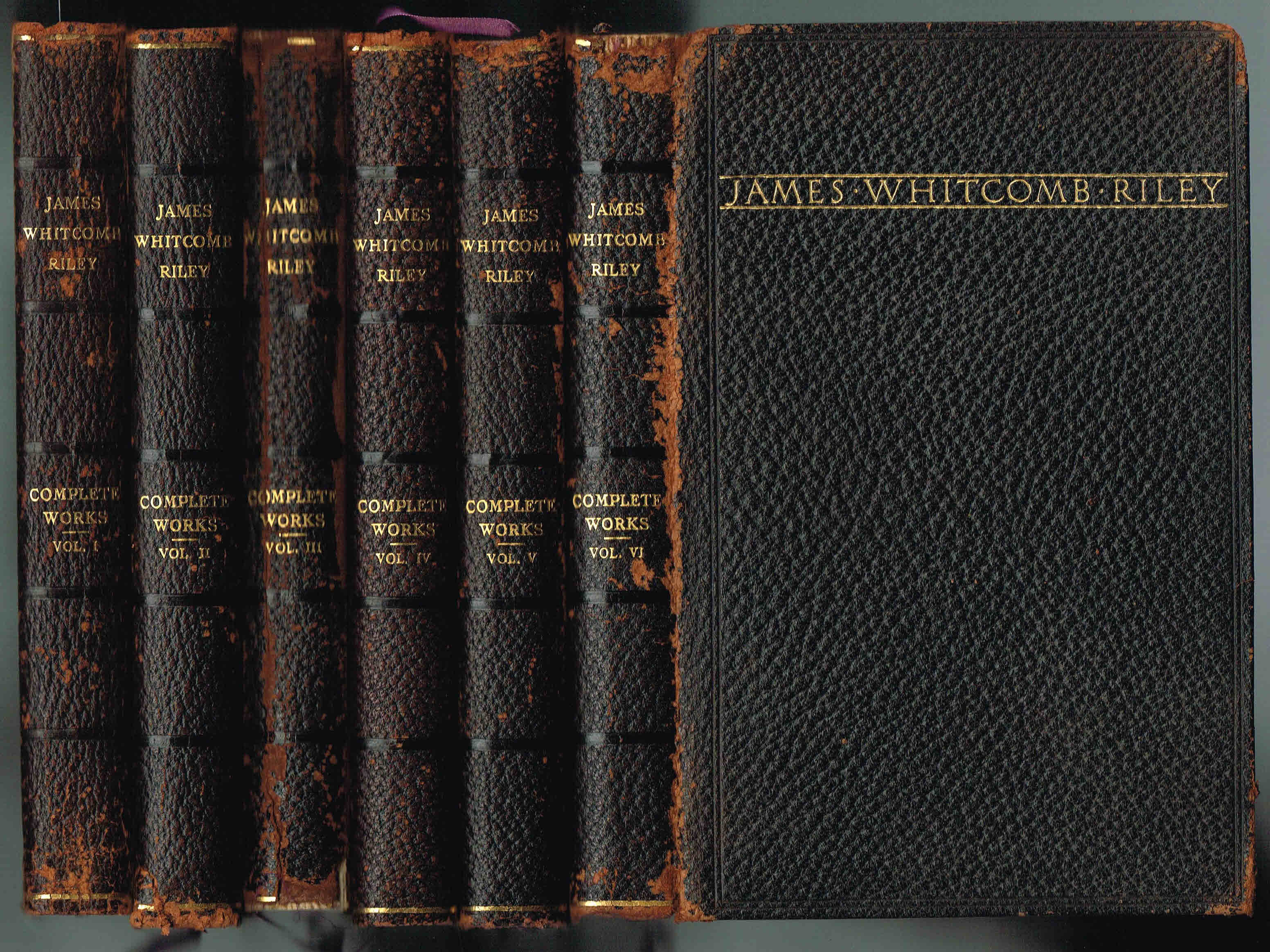 THE COMPLETE WORKS OF JAMES WHITCOMB RILEY (In 6 VOLUMES, Biographical ...