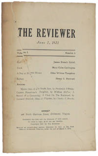 image of THE REVIEWER: June 1, 1921 (Volume 1, Number 8)