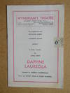 Daphne Laureola By James Bridie. Theatre Programme.