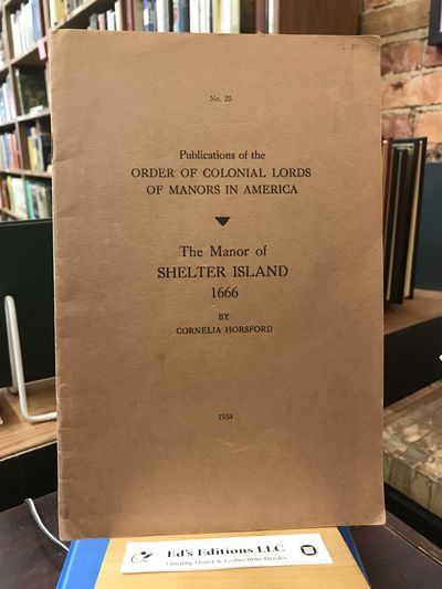 Order/Col. Lords of Manors, 1934-01-01. PAPERBACK. Good. 1934. Brown paper wraps. Minor wear. Clean,...