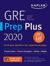 GRE Prep Plus 2020 : 6 Practice Tests + Proven Strategies + Online + Video + Mobile