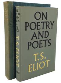 ON POETRY AND POETS by Eliot, T.S - 1957