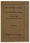 The Old Order in Europe and The New Order in Russia