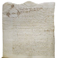 Manuscript indenture from 1670