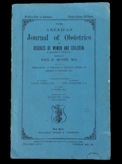 19th Century Women's Health American Journal of Obstetrics: Oneida NY Study, 1884