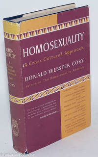 cover of Homosexuality; a cross cultural approach