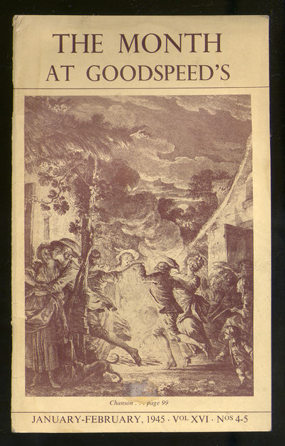 The Month at Goodspeed's January-February, 1945 Volume XVI No 4-5