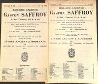 Catalogue 252 & 258/1958/60: Livres anciens et modernes sur l'histoire de France, les...
