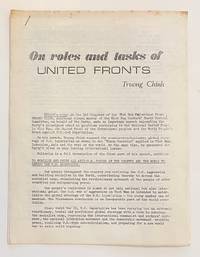 On roles and tasks of United Fronts