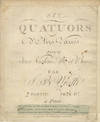 [W. IId, 4-6]. Six Quatuors d'Airs Variés ... [2] Partie [Parts]