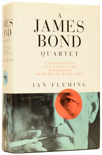 cover of The Complete James Bond, comprising A James Bond Quartet, A James Bond Quintet and The Essential James Bond. Comprising: (1st Vol): Casino Royale, Live and Let Die, Moonraker, From Russia with Love (2nd Vol): Diamonds are Forever, Doctor No, Goldfinger, For your Eyes Only, The Spy who Loved Me (3rd Vol): Thunderball, On Her Majesty's Service, You Only Live Twice, The Man with the Golden Gun, Octopussy, The Living Daylights