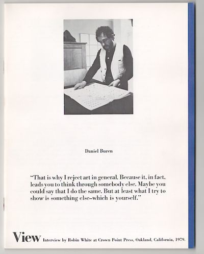 View: Vol. I No. 9 February, 1979 - Daniel Buren