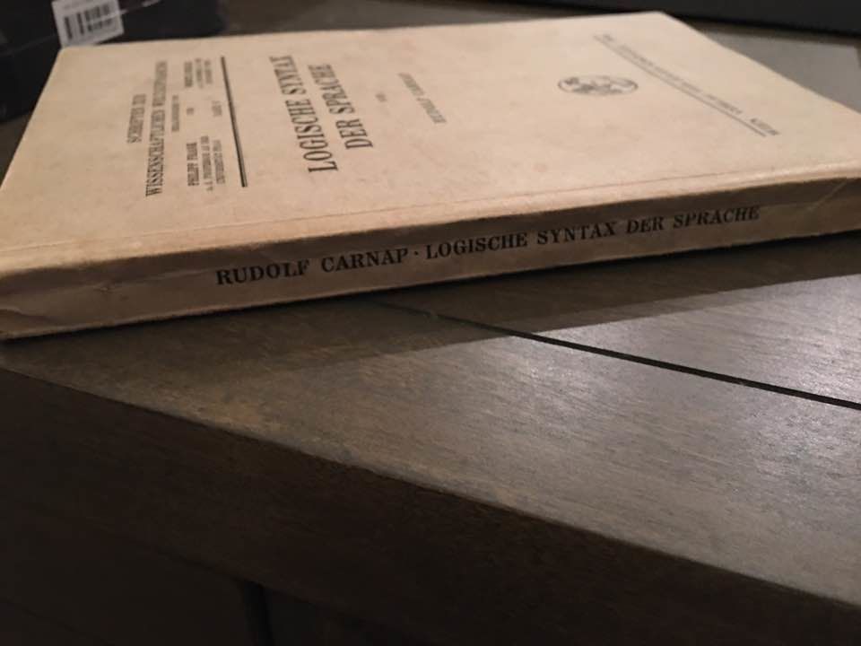 Logische Syntax der Sprache (The Logical Syntax of Language) by