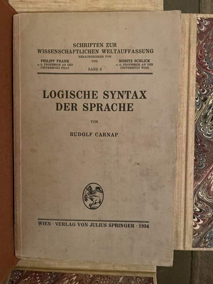 Logische Syntax der Sprache (The Logical Syntax of Language) by
