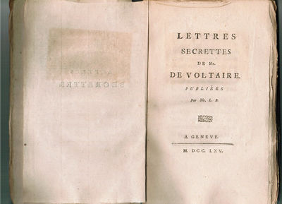 Lettres secrettes de Mr. De Voltaire. Publiées…
