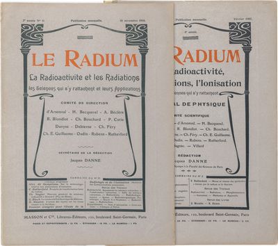 Two Papers on Radioactive Decay; From Le Radium: La Radioactivité, les Radiation