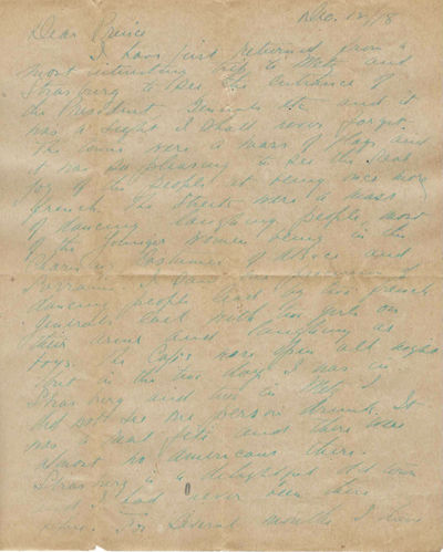 Quarto, 9 pages, plus original mailing envelope, formerly folded, in very good, clean and legible co...