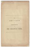 The articles of association of the Broadway Bank. Directors. Francis A. Palmer, Lebbeus B. Ward [et al.] John L. Everett, cashier. Francis A. Palmer, president